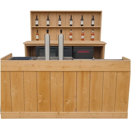 Complete steigerhouten set incl. bar en koeling