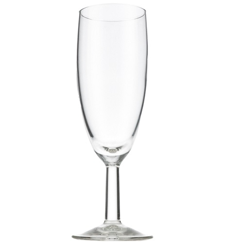 Krat met 49 Champagne flûtes
