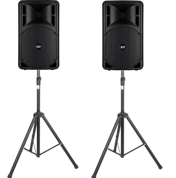 2 Speakers op statief